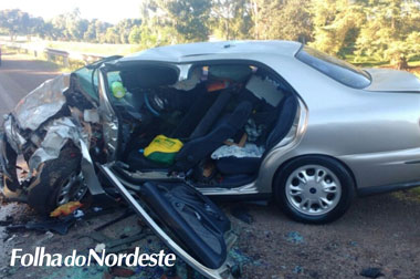 BR 285: Colisão envolve veículo com placas de Lagoa Vermelha