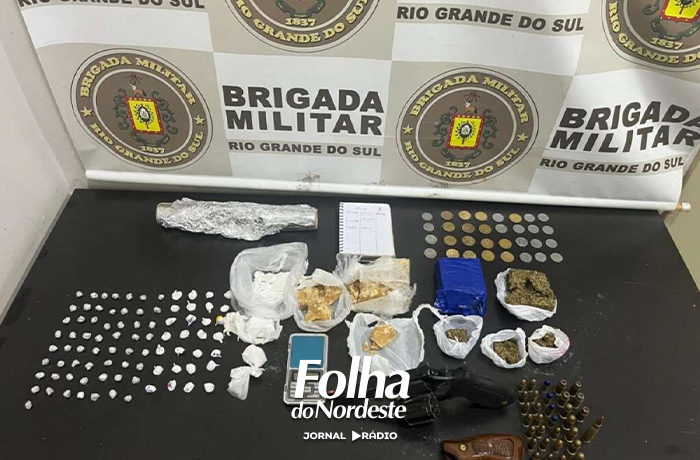 Imigrante venezuelano é preso por tráfico de drogas e porte ilegal de arma em Tapejara
