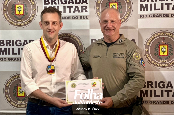 Deputado Guilherme Pasin recebe comenda do Comando Regional de Polícia Ostensiva Nordeste