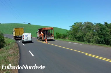 Restauro da ERS-467 favorece transporte de grãos no Nordeste do RS