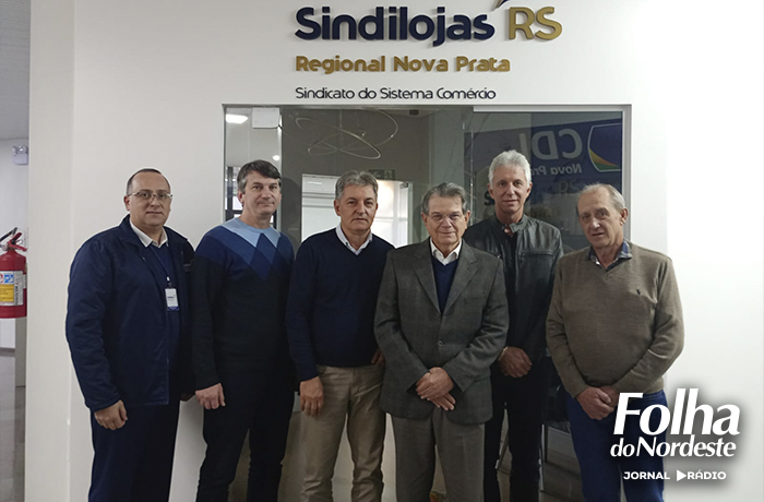 Presidente da Fecomércio-RS visita Sindilojas Regional Nova Prata e debate cenário econômico e ações integradas