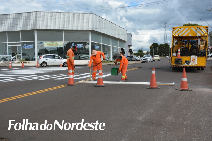 Melhorias: Avenida Presidente Vargas recebe sinalização de trânsito