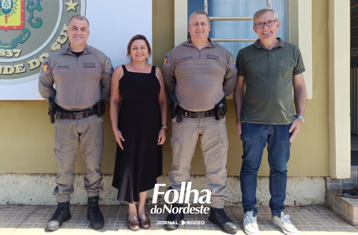 Visita institucional fortalece diálogo entre Brigada Militar e Legislativo de Sananduva