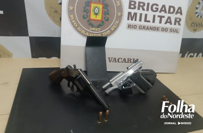 Brigada Militar prende homem e apreende armas em ocorrência de violência doméstica em Pinhal da Serra