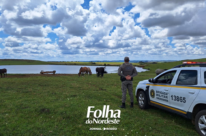 Brigada Militar reforçou presença no meio rural com policiamento na ERS-456, em Esmeralda