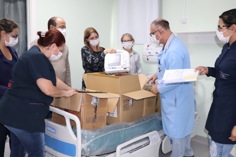 Hospital São Vicente de Paulo recebe dez leitos de UTI