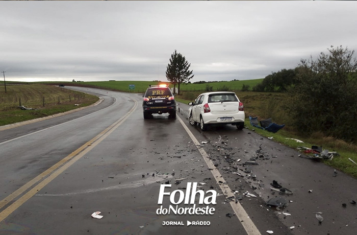 Colisão entre veículos brasileiro e paraguaio deixa feridos na BR-285