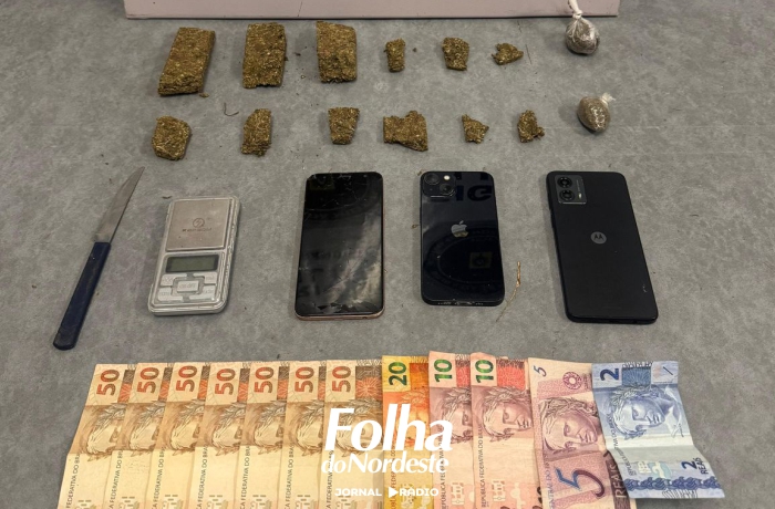 Brigada Militar prende quatro pessoas por tráfico de drogas no centro de Vacaria