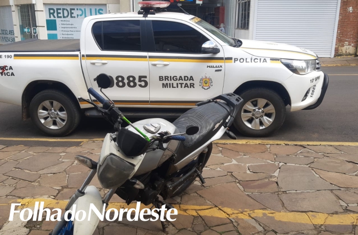 Região: Polícia de Vacaria prende homem com moto furtada