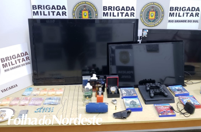 Brigada Militar realiza prisão por tráfico de drogas em Vacaria
