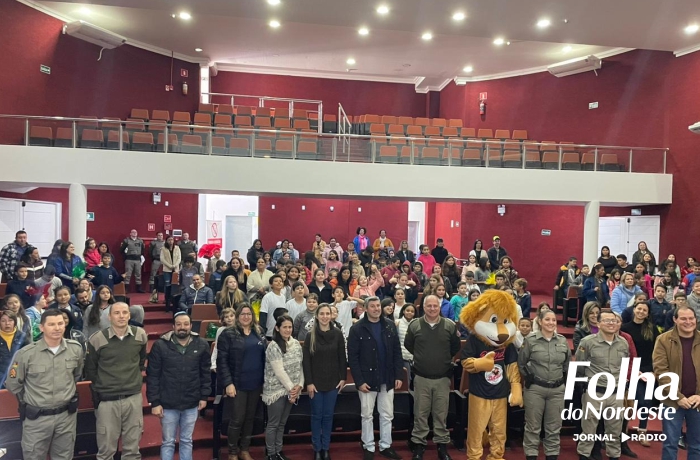 Brigada Militar realiza formatura do Proerd em Lagoa Vermelha