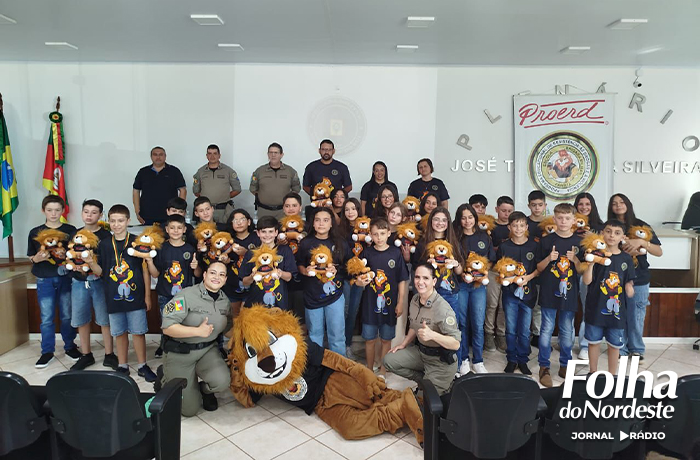 Brigada Militar realiza formatura do PROERD em Pinhal da Serra