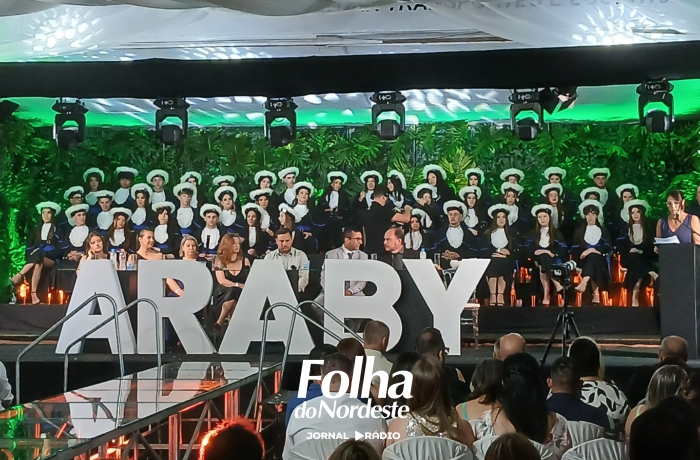 Colação de grau do 3º ano do Ensino Médio da Escola Dr. Araby Augusto Nácul