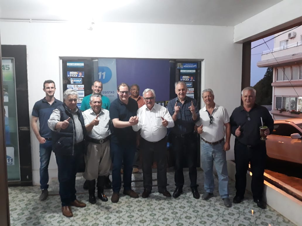 Pedro Westphalen é recepcionado pelos Progressistas de Lagoa Vermelha