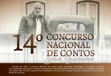 Inscrições abertas para o 14° Concurso Nacional de Contos Josué Guimarães