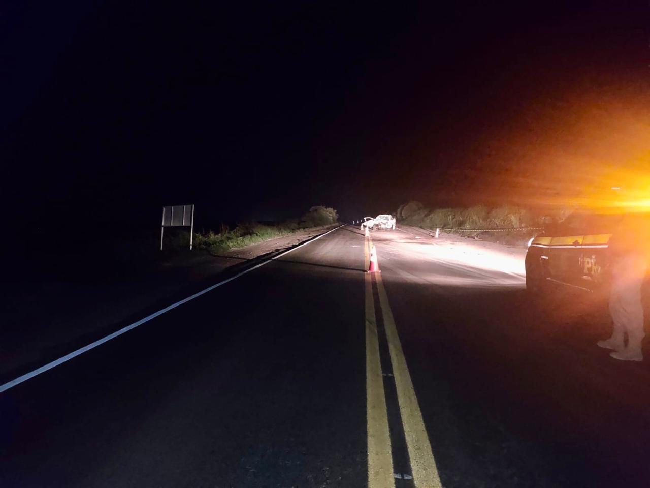 Colisão frontal deixa dois mortos na BR-470 em Barracão