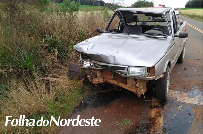 Saída de pista registrada na ERS 343 em São José do Ouro