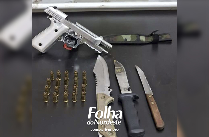 Homem é preso por porte ilegal de arma, embriaguez e resistência durante abordagem em Tapejara