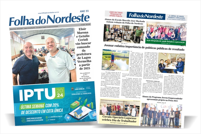 Acesse edição online do jornal FOLHA DO NORDESTE