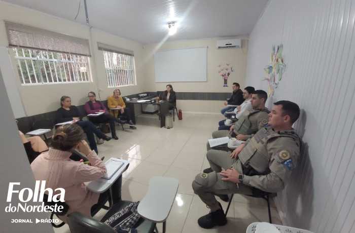 Brigada Militar participa de reunião para implantação da Escuta Especializada em Cacique Doble