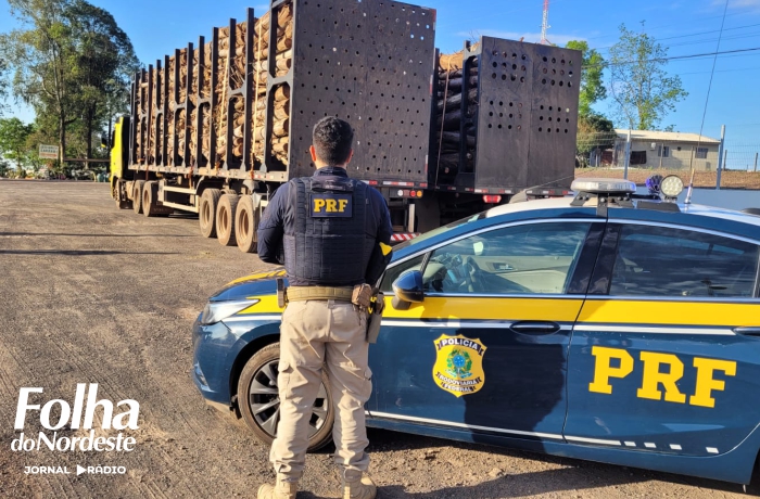 PRF flagra carretas transitando com mais de 30 toneladas de excesso de peso 