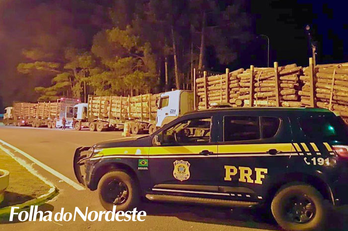 PRF autua caminhões com excesso de peso em Vacaria