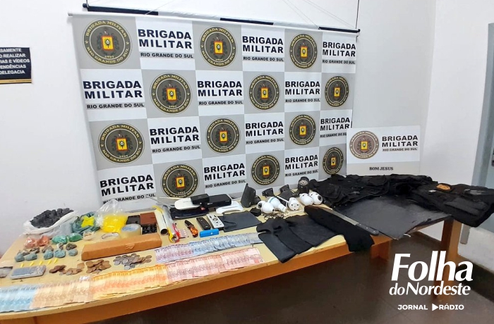 Brigada Militar apreende menor e prende homem por tráfico de drogas em Bom Jesus