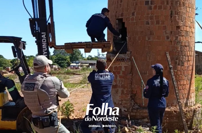 Brigada Militar e Corpo de Bombeiros realizaram resgate no Distrito Industrial de Vacaria
