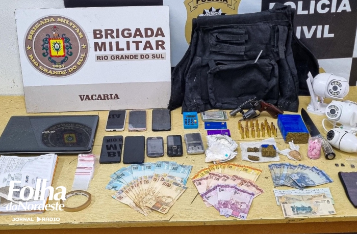 Operação policial prende traficante em Vacaria