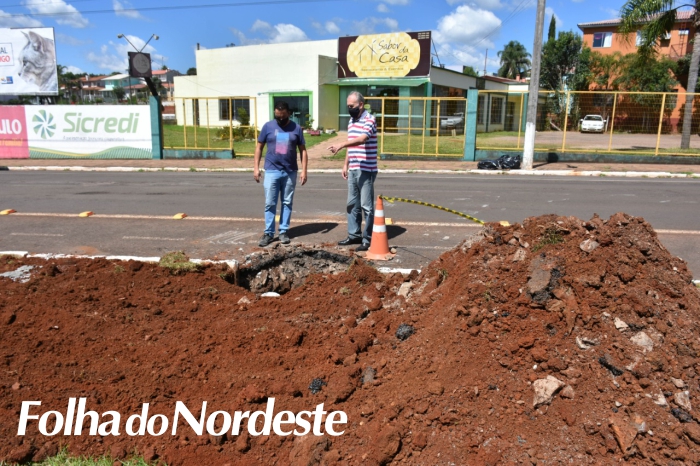 Kramer e Gabriel Vieira acompanham início das obras de revitalização das praças da Afonso Pena