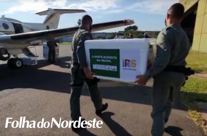 Transporte aéreo da Segurança Pública acelera entrega de vacinas para 207 municípios nesta sexta, dia 4