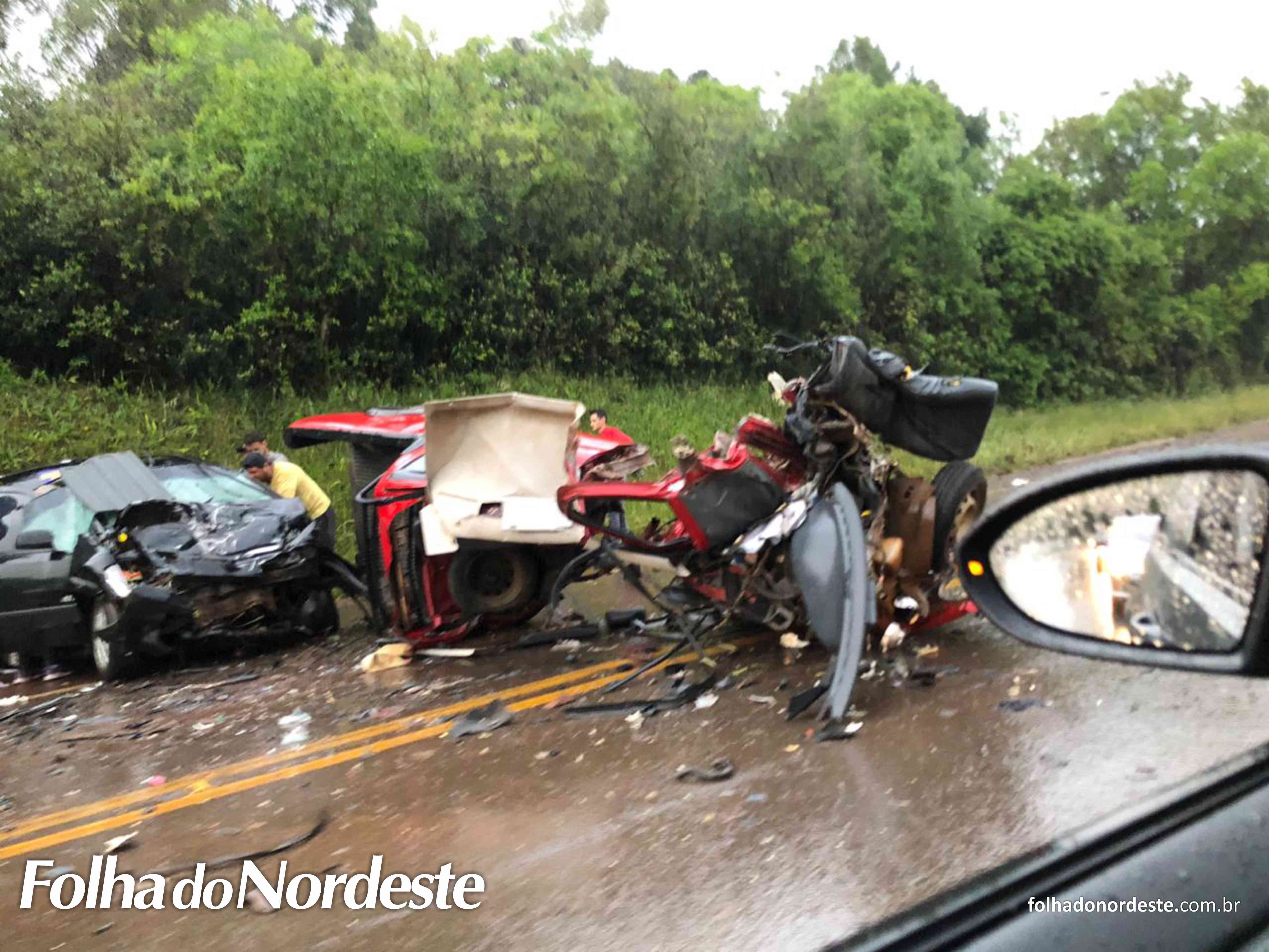 Grave acidente deixa 6 pessoas feridas na BR 285 em Lagoa Vermelha