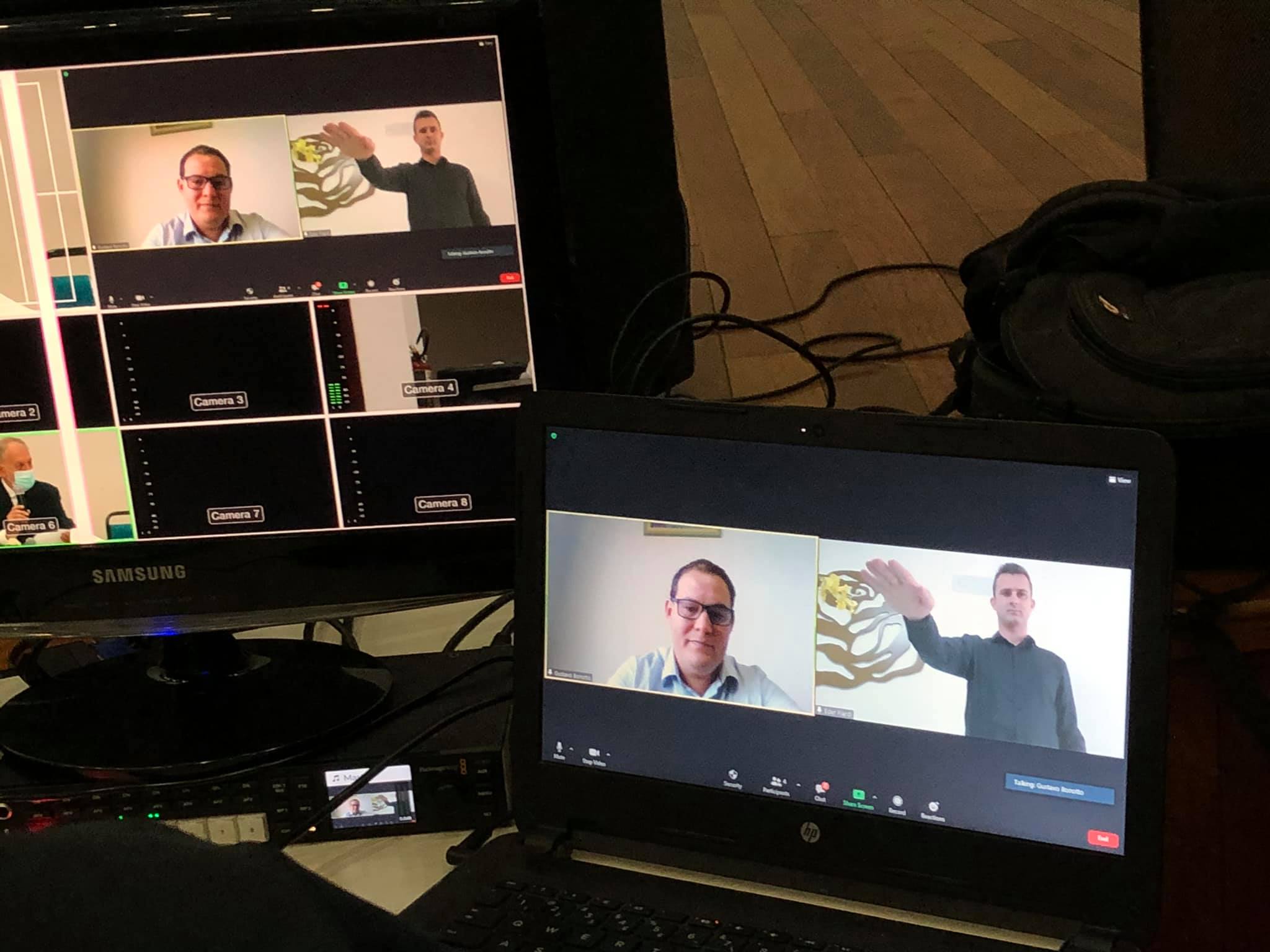 Com presença virtual de Gustavo e Eder,  eleitos são empossados na Casa da Cultura