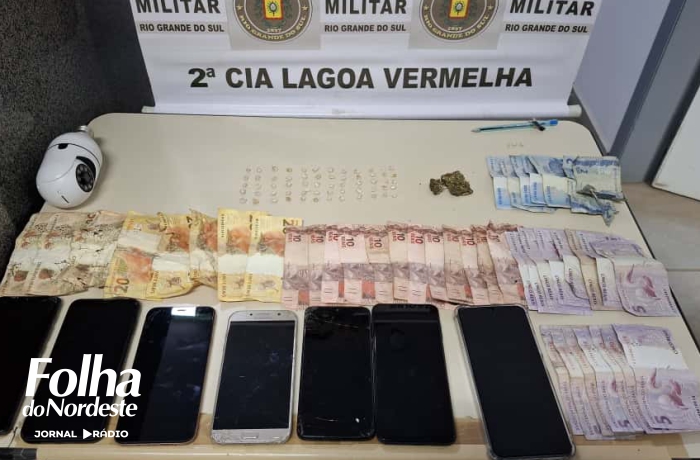 Brigada Militar prende casal por tráfico de entorpecentes em Lagoa Vermelha
