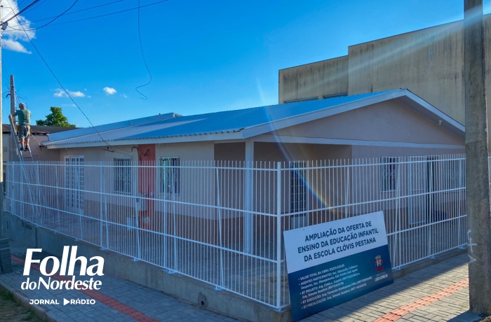 Nova creche do bairro Medianeira entra na fase final de obras e será inaugurada em breve