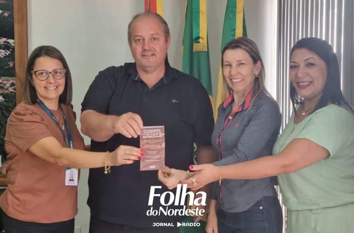 Prefeito de Ibiraiaras recebe convite para abertura da Semana do Município de Caseiros