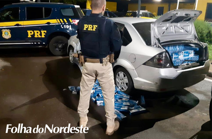 PRF prende criminoso com carga de cigarro contrabandeado no Norte do RS