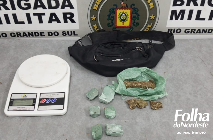 Brigada Militar apreende adolescente por tráfico de entorpecentes em Bom Jesus
