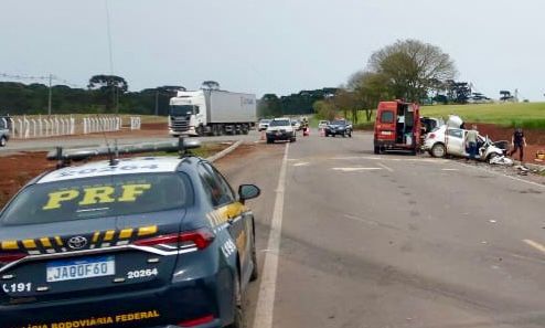 Colisão frontal resulta em morte na BR 285 em Lagoa Vermelha