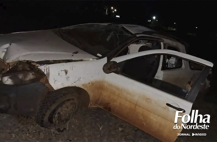 Capotamento deixa uma pessoa ferida na ERS-343, em São José do Ouro