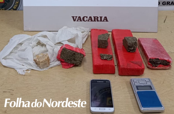 Homem é preso pela Brigada Militar de Vacaria com maconha