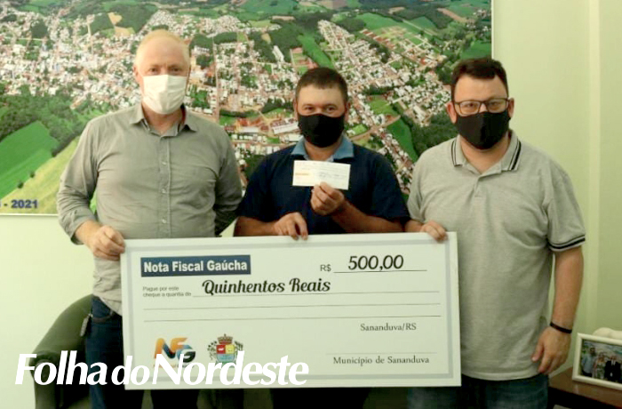 Em Sananduva, premiação do Programa Nota Fiscal Gaúcha foi entregue na quarta, 22