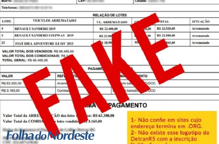 DetranRS reforça alerta: persiste o golpe do falso leilão virtual