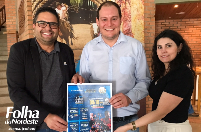 Prefeito recebe convite para prestigiar a 4ª Expo Água Santa