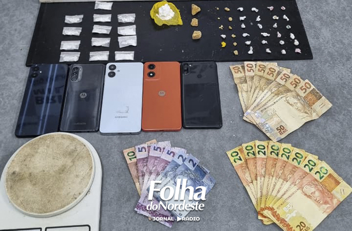 Operação da Força Tática resulta na prisão de quatro pessoas por tráfico de drogas 