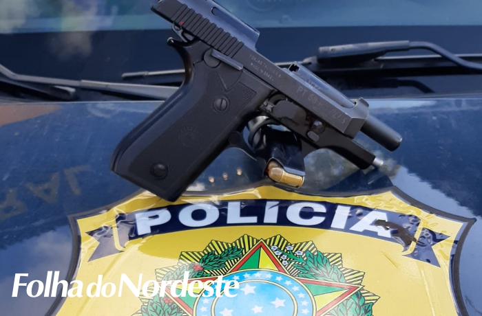 PRF prende motorista com pistola roubada