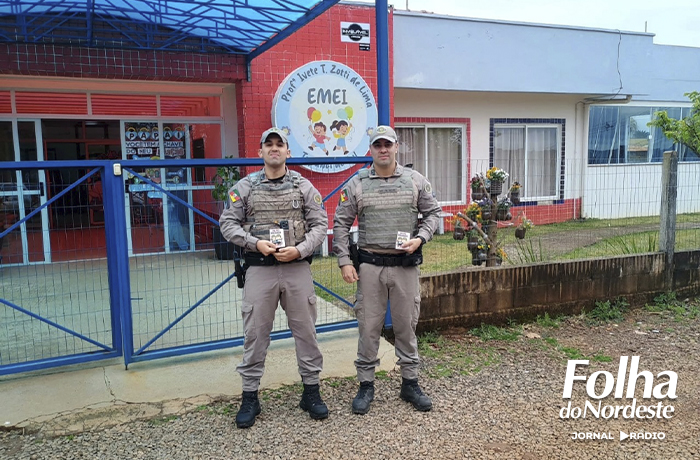 EMEI Ivete Terezinha Zotti realiza homenagem à Brigada Militar em Tupanci do Sul