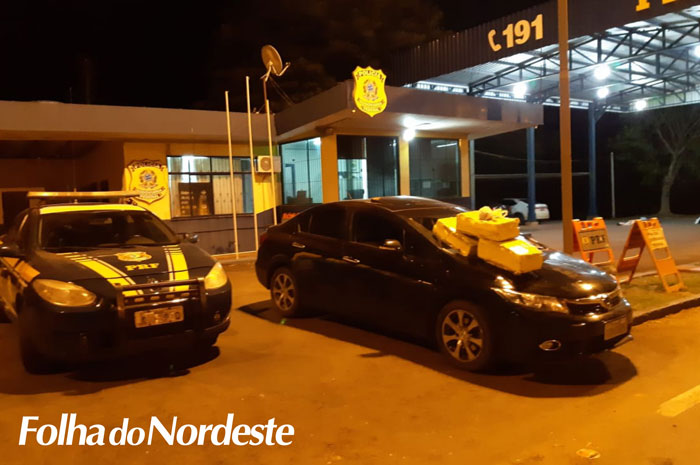 PRF apreende drogas, recupera veículo e prende 2 pessoas no norte do estado
