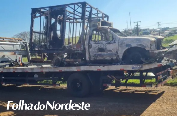 Caminhonete furtada em Santo Expedito do Sul é encontrada queimada na região