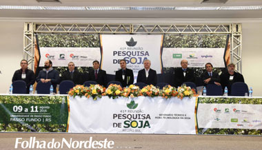 A cultura da soja é debatida na 41ª Reunião de Pesquisa de Soja da Região Sul
